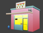 A model of the LuckyMart from Wind Town.